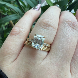 Andrea Emerald Lab Grown Engagement Ring – Hera