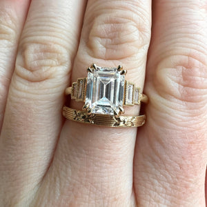 Daisy Emerald Lab Grown Engagement Ring – Hera