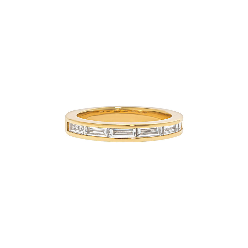 Hepburn Baguette Lab Grown Half Eternity Band – Hera