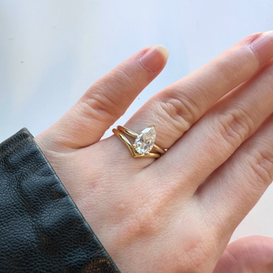 Charlie Pear Lab Grown Engagement Ring – Hera