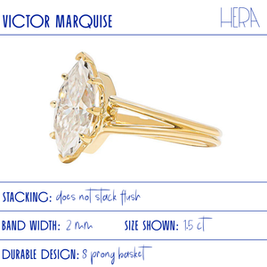 Victor Marquise Lab Grown Engagement Ring – Hera